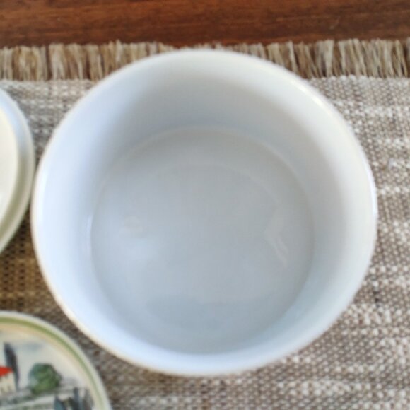 Bia Brie Camembert Baker Set of 5, VTG Cordon Bleu Porcelain Cheese Dish Set 5" - Picture 8 of 12